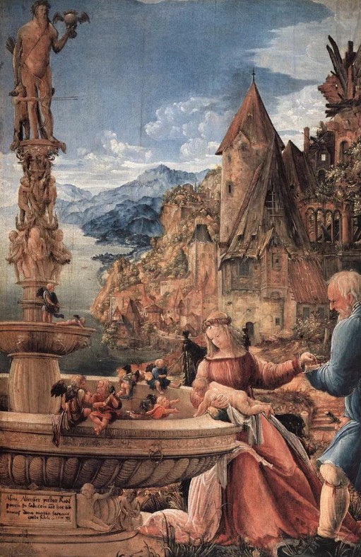 Отдых Святого Семейства на пути в Египет. Альбрехт Альтдорфер. 1510 г. 