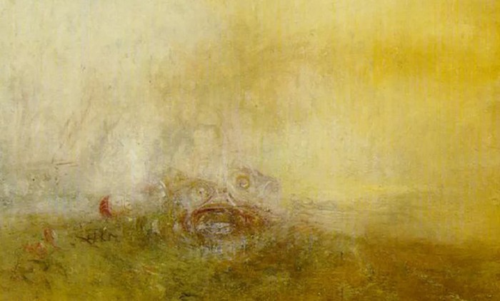 Восход солнца с морскими монстрами. Уильям Тёрнер. 1845 г.