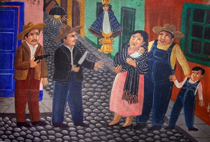 Ретабло семьи Гонсалес с благодарностью за спасение от ночных грабителей. 1947 г.