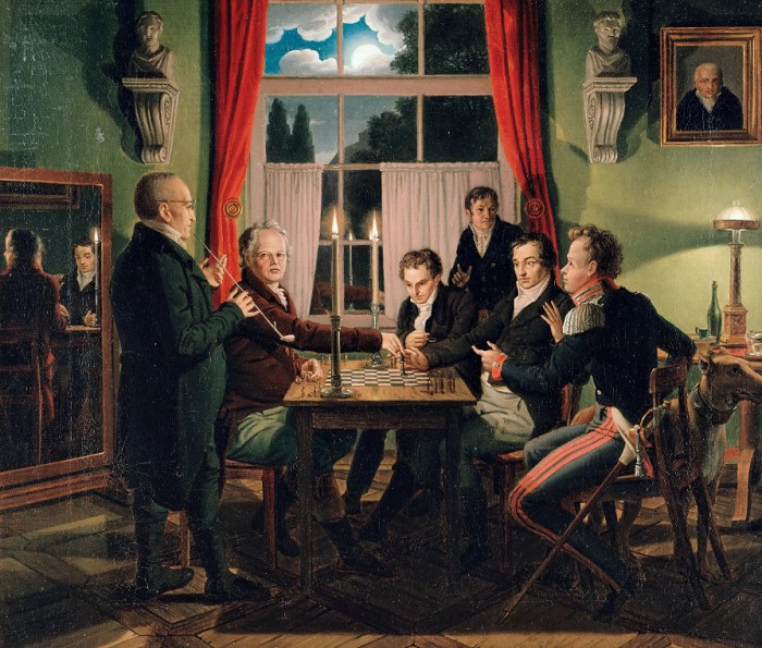 Партия в шахматы во дворце Фосс в Берлине. Иоганн Хуммель. 1818—1819 гг.