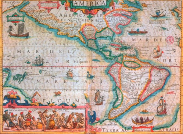 карта фламандского картографа Меркатора