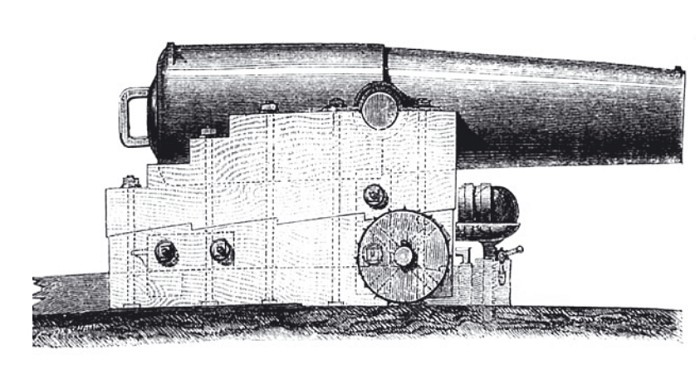 Бомбическая пушка А.-Ж. Пексана. 1860