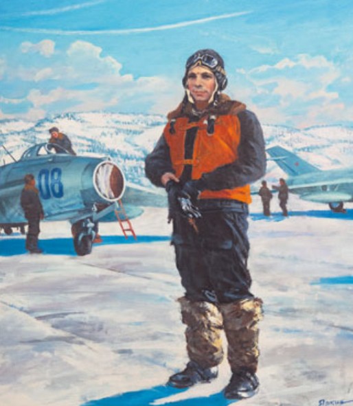 Летчик-истребитель Северного флота Ю. А. Гагарин. В. П. Яркин. 2007