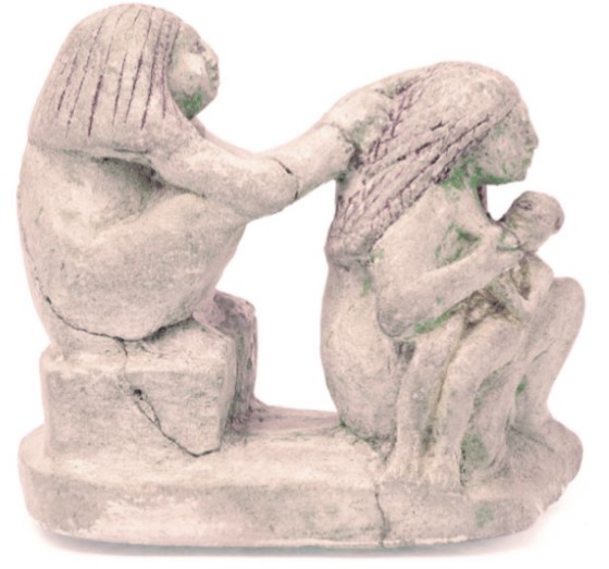 Группа из двух женщин и ребенка. Около 1981–1500 гг. до н. э. Метрополитен-музей, Нью-Йорк (США)