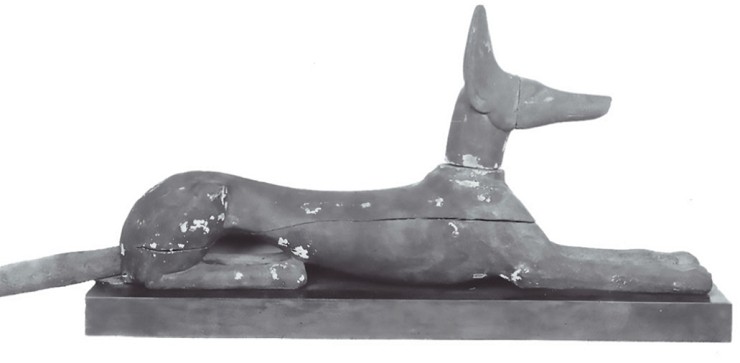 Анубис в образе шакала. 664–630 гг. до н. э. Бруклинский музей, Нью-Йорк (США)