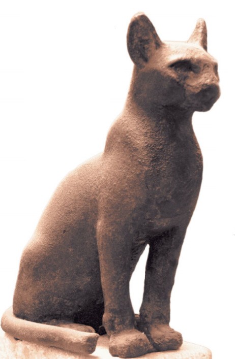 Бронзовая статуэтка кошки. V–IV вв. до н. э. Британский музей, Лондон (Великобритания)