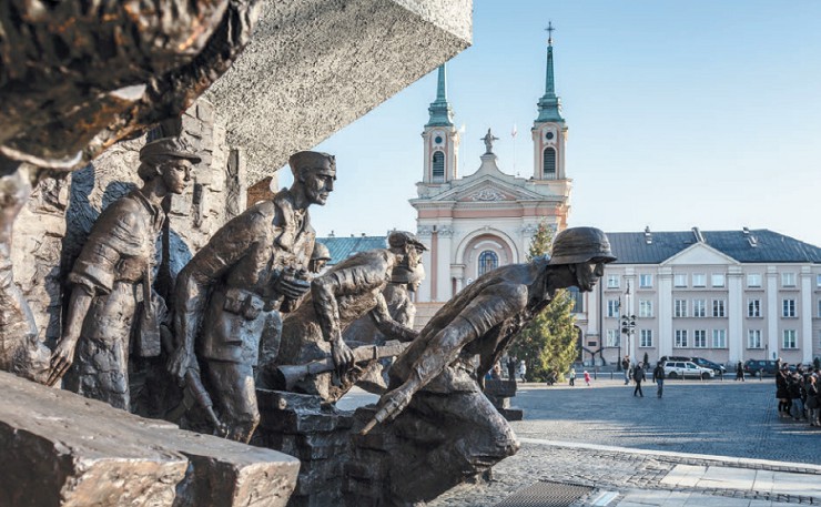 Памятник Варшавскому восстанию 1944 г. Варшава. Польша