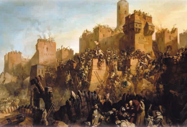 Взятие Иерусалима гроссмейстером ордена тамплиеров Жаком де Моле в 1299 г.