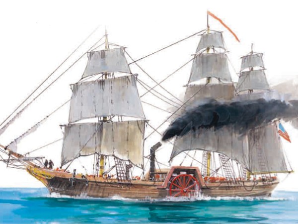 Парусно-паровой корабль «Саванна»