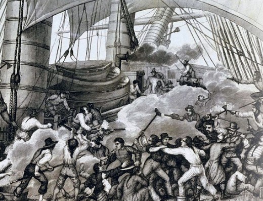 Абордаж корабля Британской Вест-Индской компании