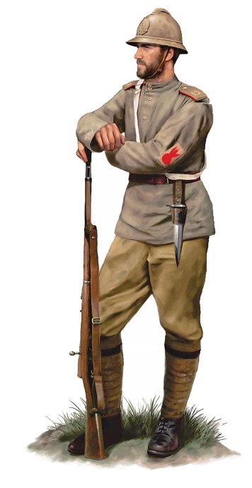 Рядовой-гренадер 4-й стрелковой бригады, 1917 г.