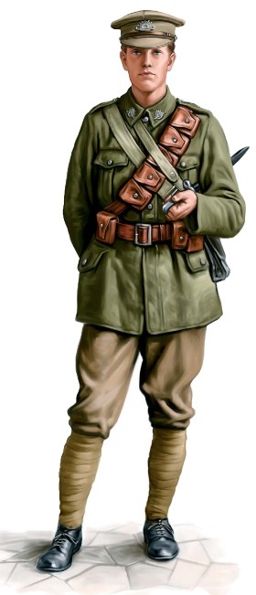 Рядовой 23-го батальона Австралийского имперского корпуса, 1915 г.