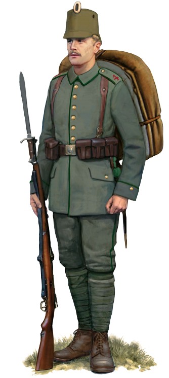 Рядовой 4-го (Магдебургского) егерского батальона, 1914 г.