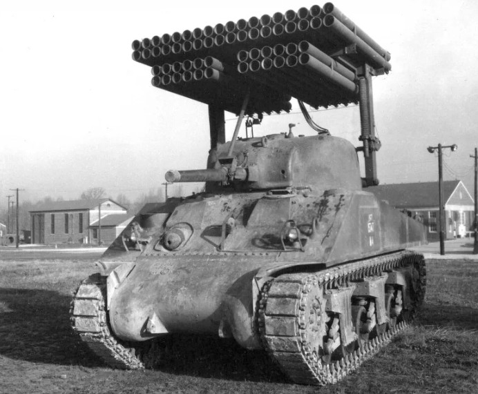 114-мм пусковая установка Т34 «Каллиопа». США. 1944 г