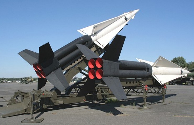 Стационарная ПУ ЗРК MIM-3 «Найк-Геркулес» с ракетой. США. 1958 г.