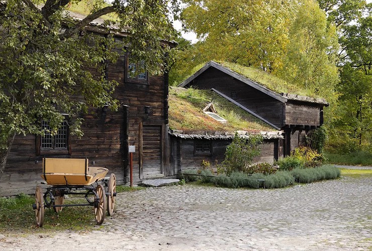 Старые здания, Скансен, Швеция