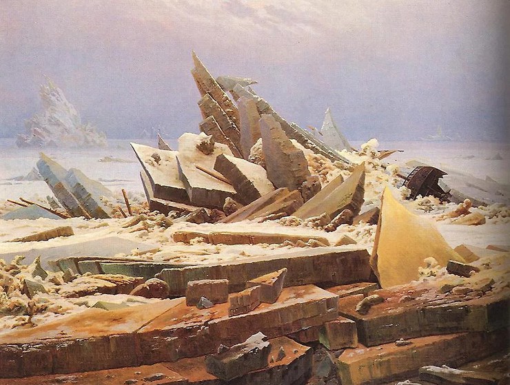 «Северный Ледовитый океан». Каспар Давид Фридрих 1822—1824 гг.