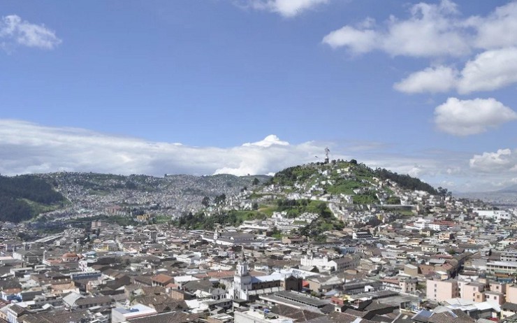 Вид на центральную часть Кито