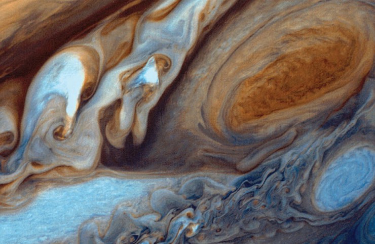 Большое красное пятно на Юпитере. Фотография «Вояджер-1», 1979 г.