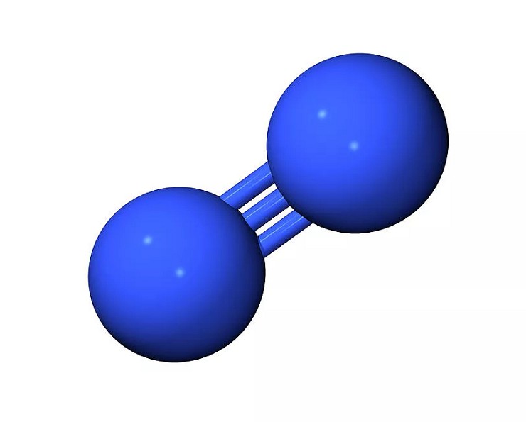 Молекула азота состоит из двух атомов азота