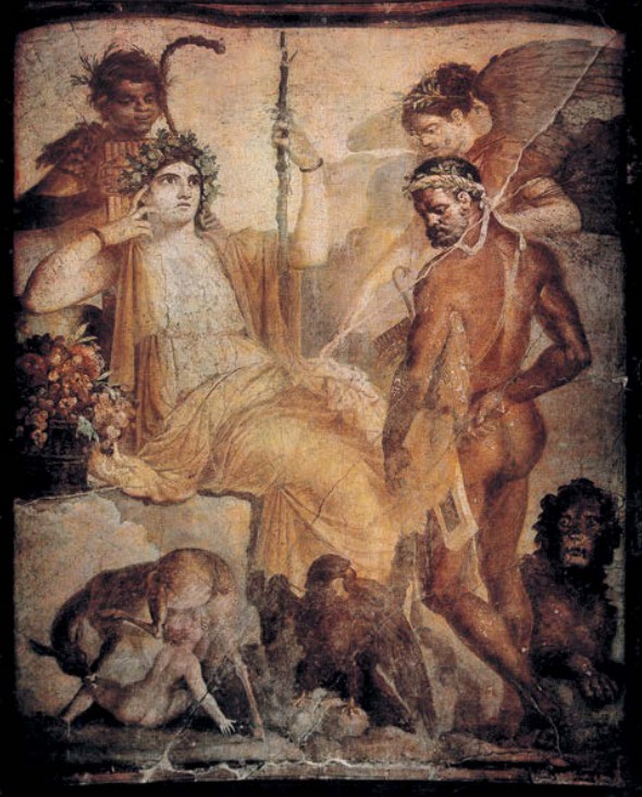 Геракл с Телефом Роспись из Геркуланума I в. до н. э.