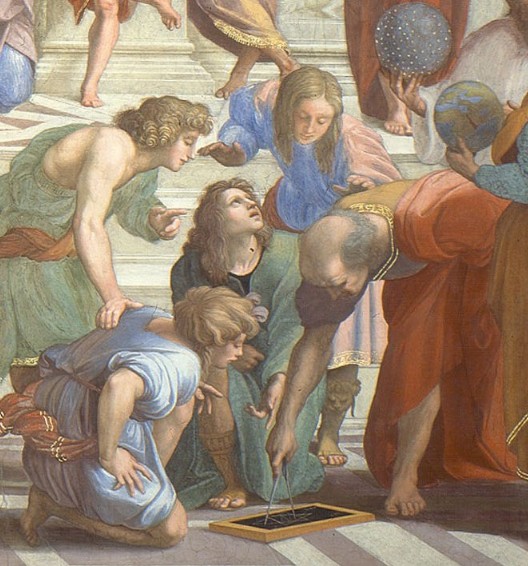 Евклид (или Архмед) с учениками