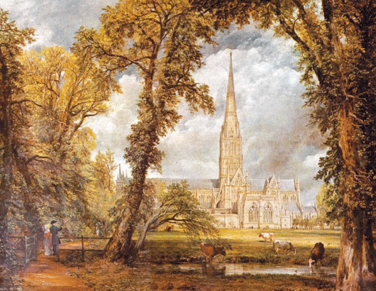 Джон Констебл Собор в Солсбери из сада епископа 1823