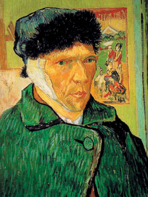 Винсент Ван Гог. Автопортрет с перевязанным ухом. 1889 