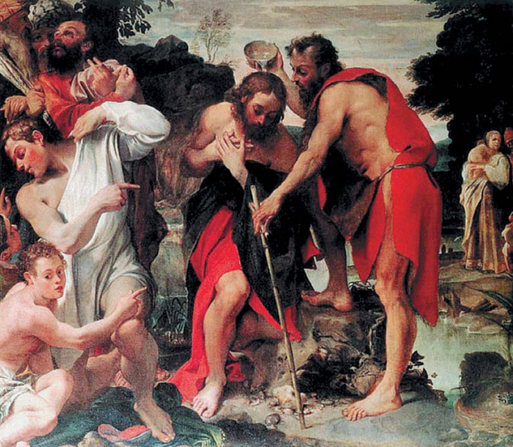 Аннибале Карраччи. Крещение Христа. 1584