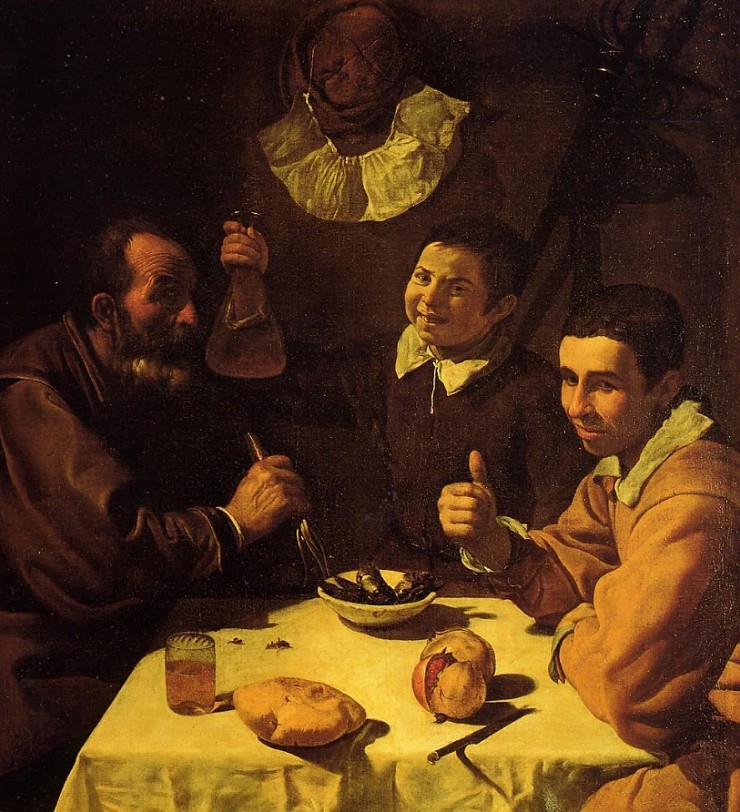 Диего Веласкес. Завтрак. 1618