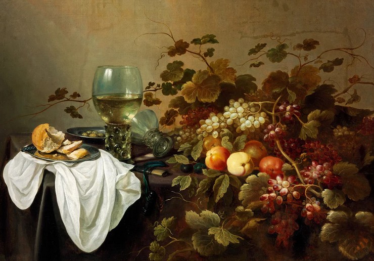 Питер Клас. Натюрморт с фруктами. 1644