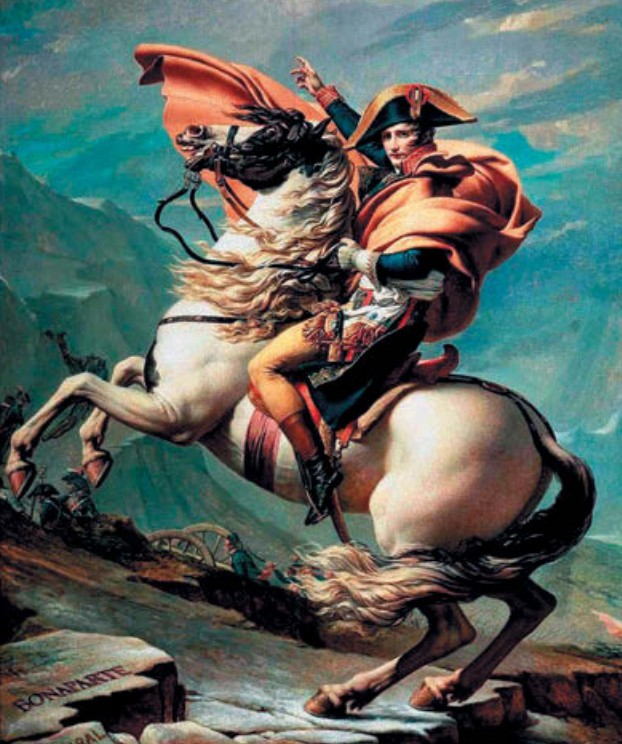 Жак Луи Давид. Бонапарт на Сен-Бернарском перевале. 1801 