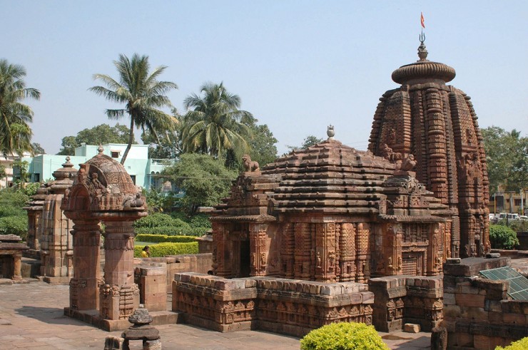 Индуистский храм в Бхубанешваре. Индия