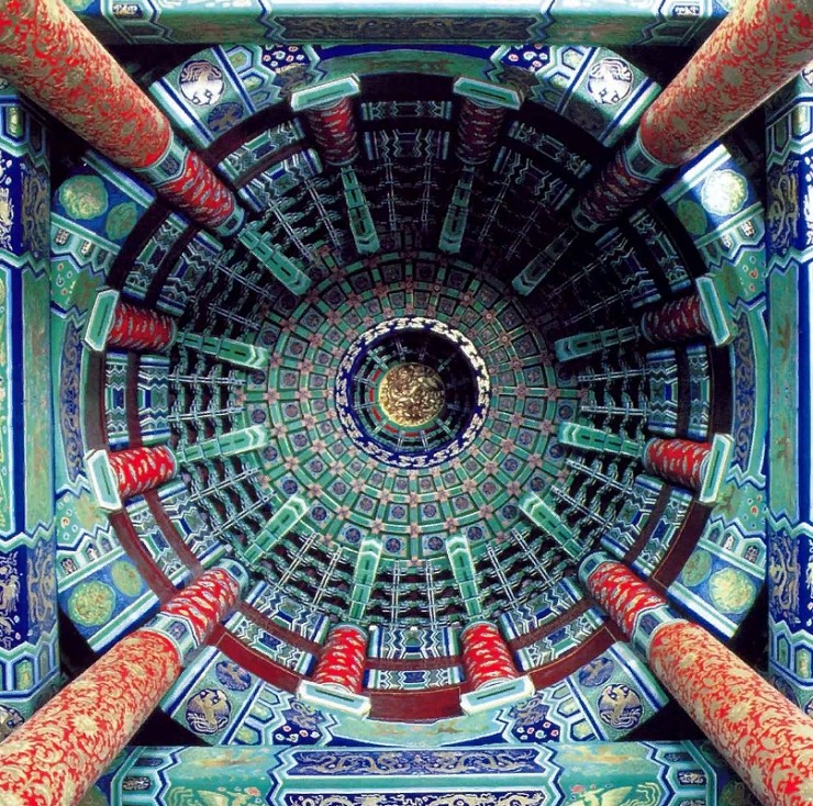 Потолок храма Неба. Пекин. Китай
