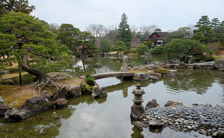 Сады Императорской виллы Кацура в Киото. Япония