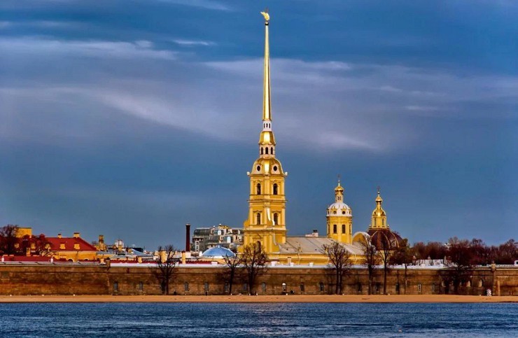 Петропавловская крепость в Санкт-Петербурге. Россия
