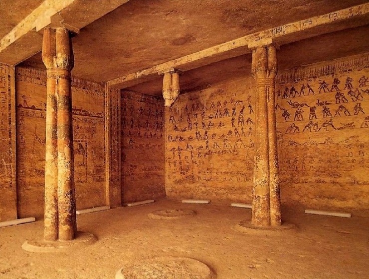 Древнеегипетская гробница. Провинция Эль-Минья. Египет