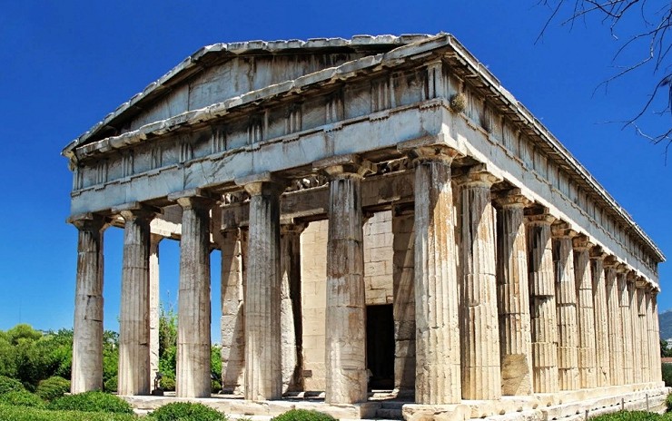 Храм Гефеста в Афинах. Греция 