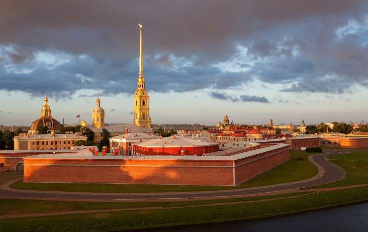 Петропавловская крепость в Санкт-Петербурге. Россия 