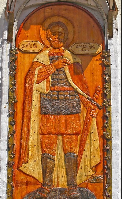 Деревянная икона Александра Невского