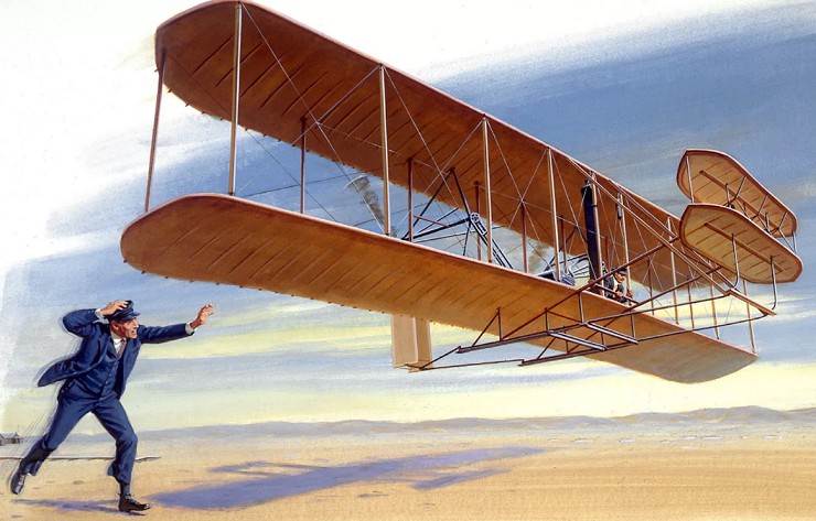 Первый в мире самолёт, созданный братьями Райт