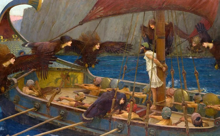 Джон Уотерхаус. Одиссей и сирены. 1891. Национальная галерея Виктории, Мельбурн