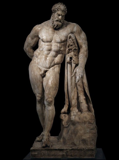 Геркулес Фарнезский (римская копия с оригинала IV в. до н. э.). Национальный археологический музей Неаполя
