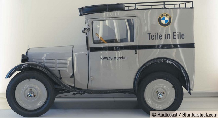 Классический немецкий автомобиль 1930-х гг. BMW 3/15 PS (Dixi) в музее BMW