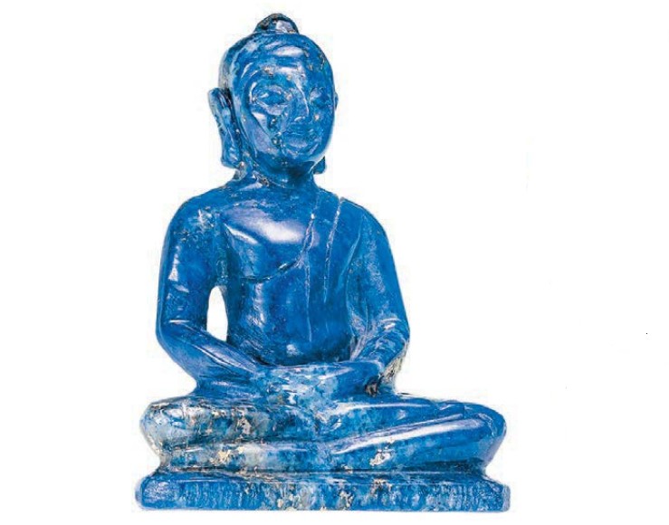 Статуэтка Будды. Ляпис-лазурь 