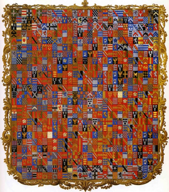 «Абсурдный» герб герцогов Бэкингема и Чэндоса с 719 счетверениями