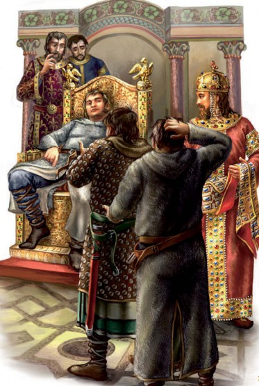 Рыцари во дворце Алексея Комнина