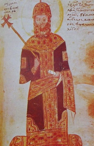 Михаил VIII Палеолог. Фреска XIII в. 