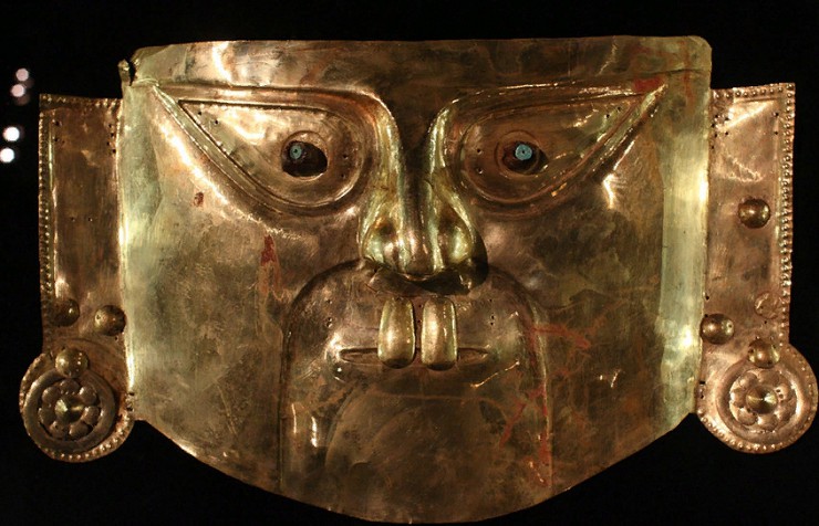 Золотая маска инков. Перу. XIII в.
