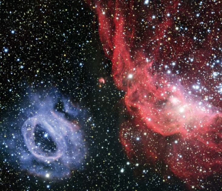 Туманности NGC 2014 и NGC 2020